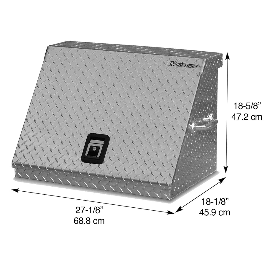 Montezuma 26" x 18" Triangle Toolbox Aluminum SE250AL - Backyard Provider