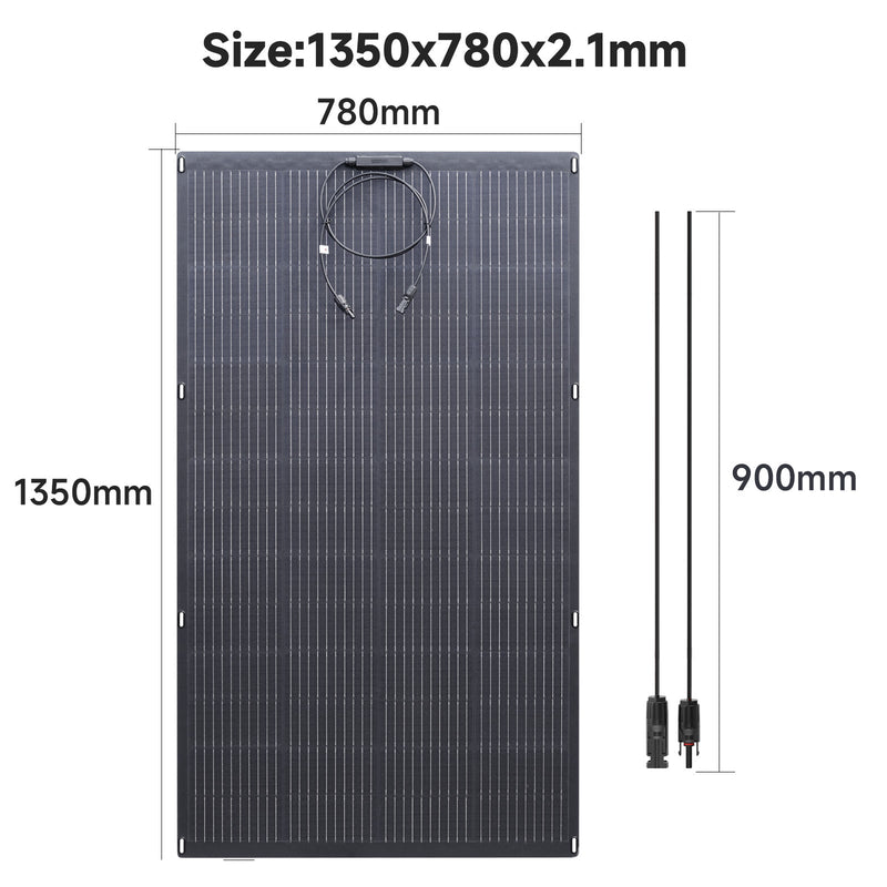 ALLPOWERS Solar Generator Kit 2400W S2000 Pro + SF200 200W Flexible Solar Panel