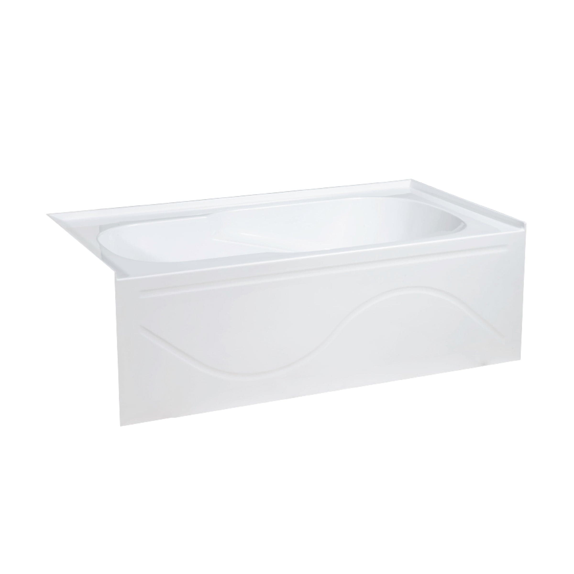 Swiss Madison Ivy 60" X 30" Left-Hand Drain Alcove Bathtub with Apron - SM-AB545 - Backyard Provider