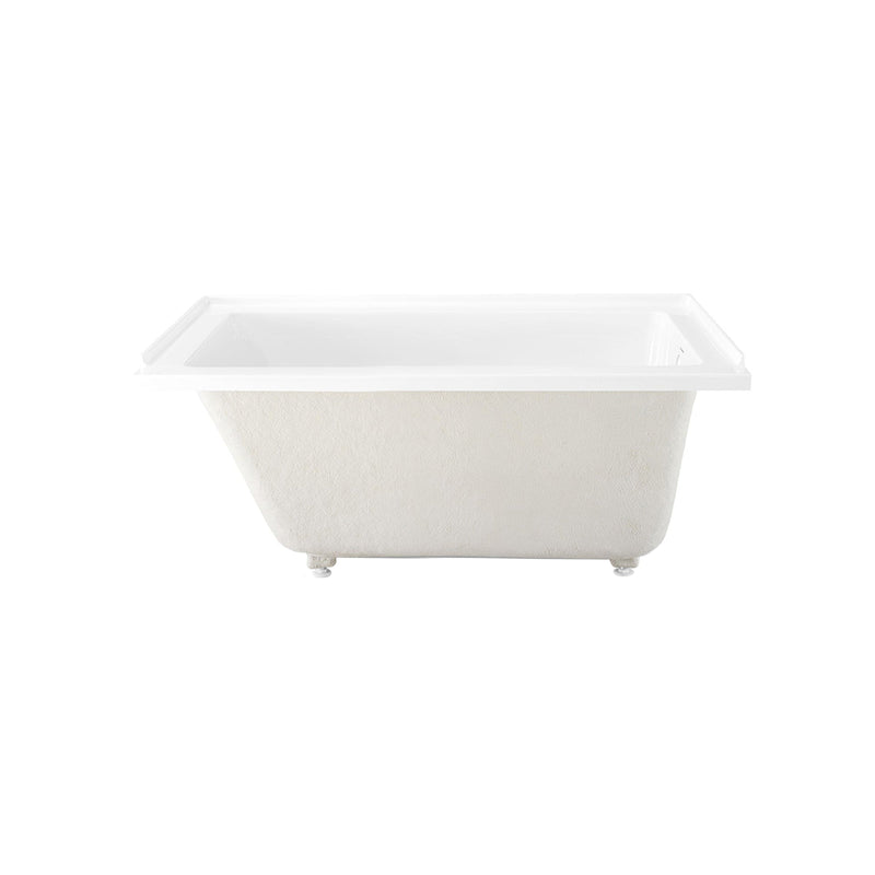 Swiss Madison Voltaire 54 in x 30 in Acrylic Glossy White, Alcove, Integral Right-Hand Drain, Bathtub - SM-AB563 - Backyard Provider