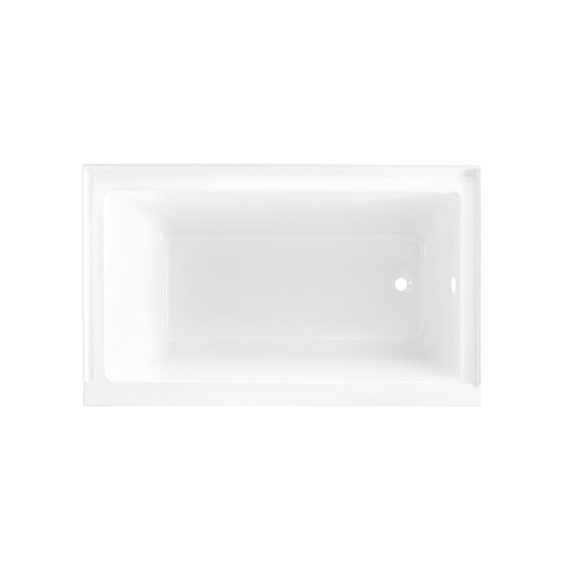 Swiss Madison Voltaire 54 in x 30 in Acrylic Glossy White, Alcove, Integral Right-Hand Drain, Bathtub - SM-AB563 - Backyard Provider