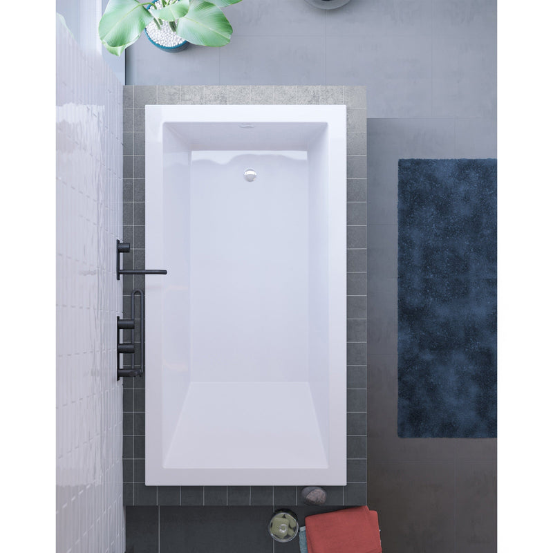 Swiss Madison Voltaire 54" x 30" Reversible Drain Drop-In Bathtub - SM-DB572 - Backyard Provider