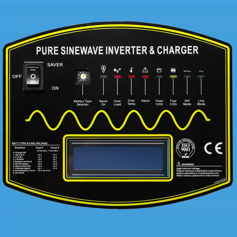 12000W 48V Split Phase Pure Sine Wave Inverter Charger - LFPV12K48V240VSP