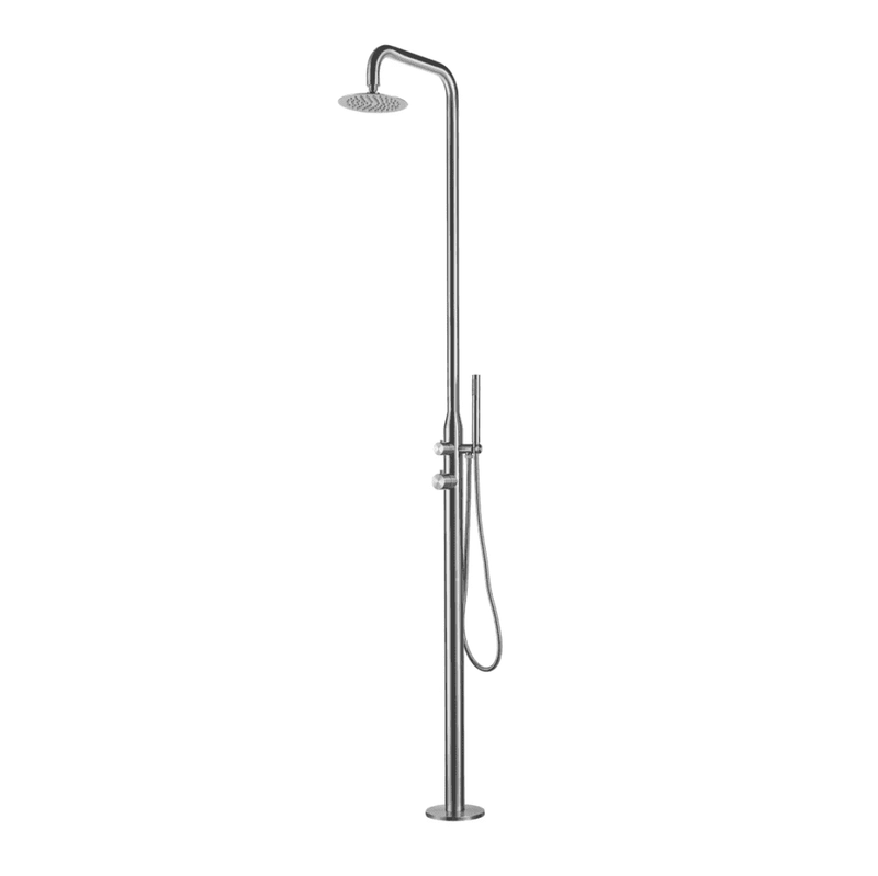 Heatgene Outdoor Shower with Body Jets & Handheld Shower Head for Poolside/Patio Drench Shower - Backyard Provider