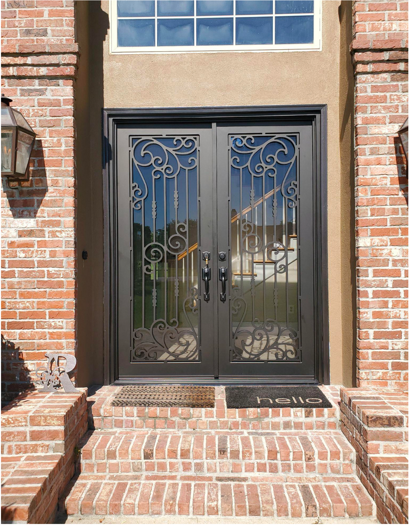 Premier Iron Doors USA Made Custom Iron Entry Door Orleans Design