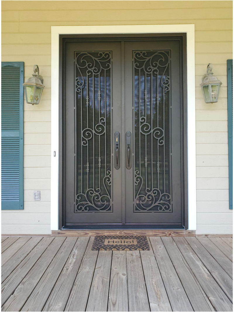 Premier Iron Doors USA Made Custom Iron Entry Door Orleans Design