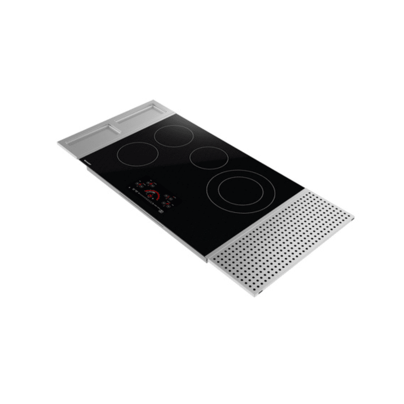 Sharp USA 30 in. Drop-In Radiant Cooktop with Side Accessories - SCR3042FB