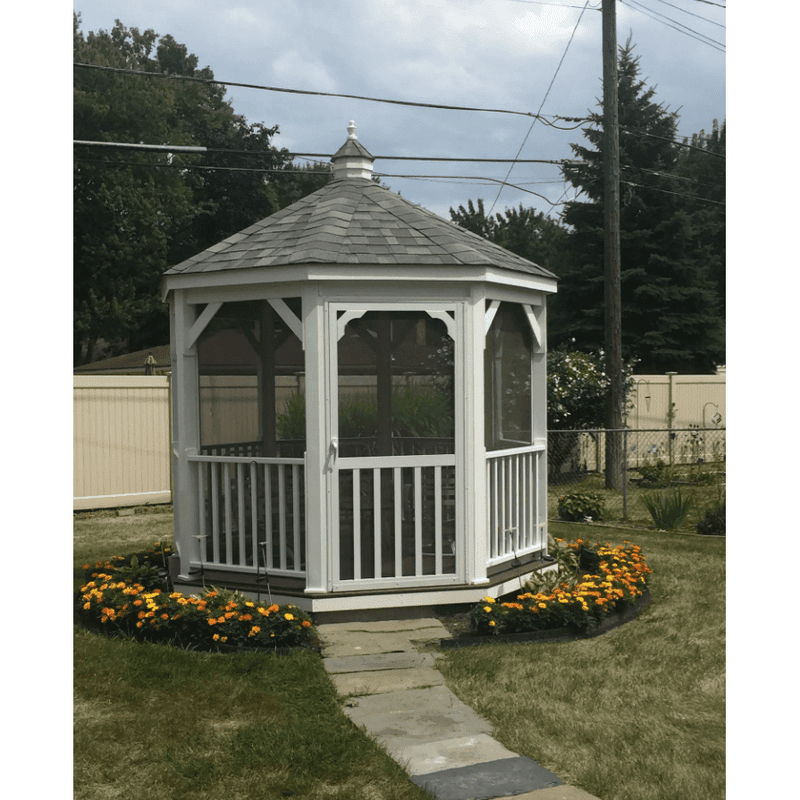 Amish Country Gazebos Vinyl Gazebo-In-A-Box KIAB-VGIB