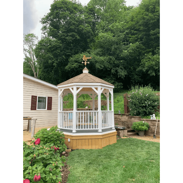 Amish Country Gazebos Vinyl Gazebo-In-A-Box with Floor