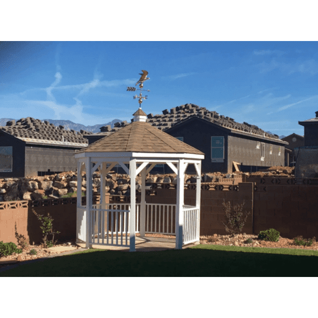 Amish Country Gazebos Vinyl Gazebo-In-A-Box with Floor