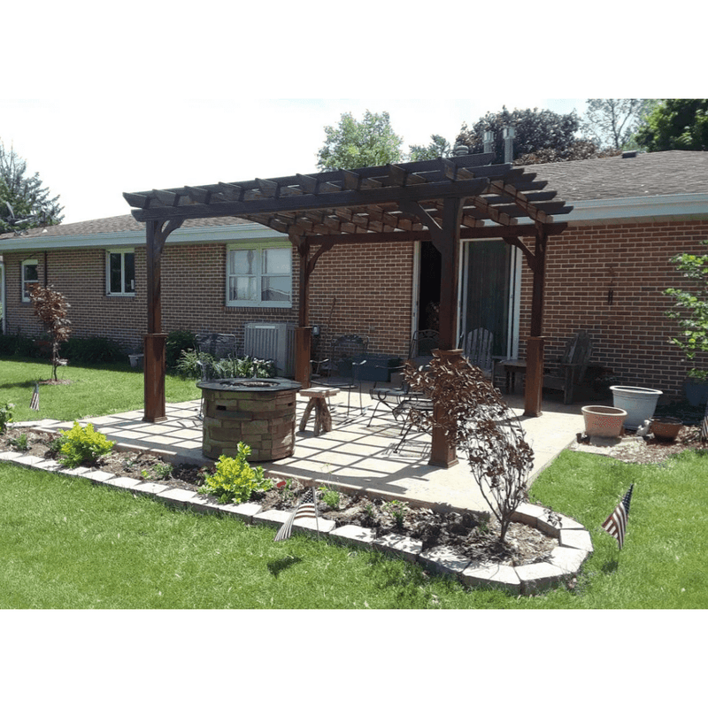 Amish Country Gazebo Pergola-In-A-Box 10 x 12 KIAB-PIB