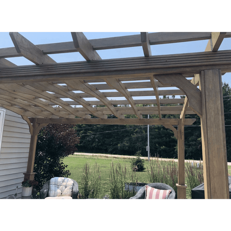 Amish Country Gazebo Pergola-in-a-Box 12x14 KIAB-PIB