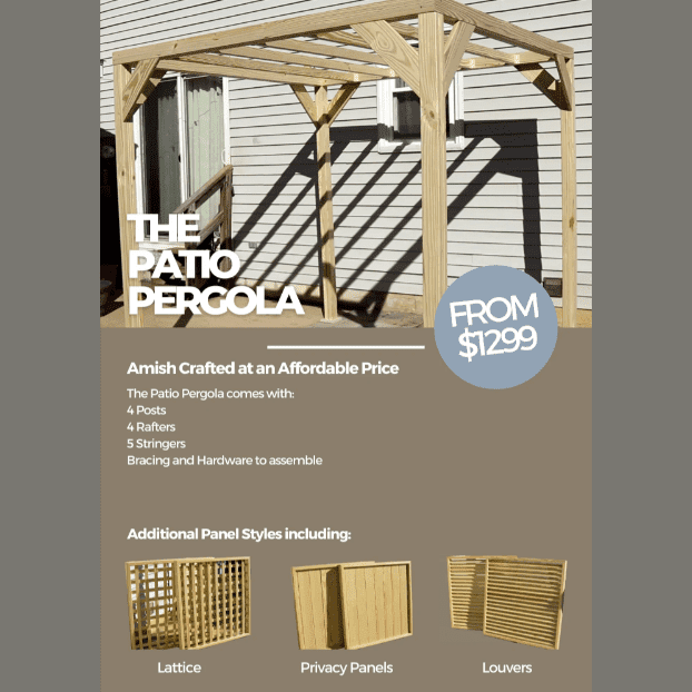 Amish Country Gazebo Patio Pergola