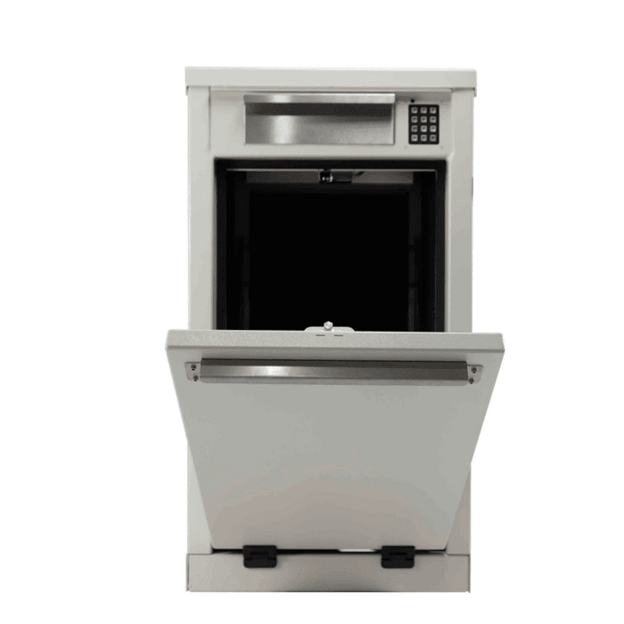 MB Sentinel Box Sentinel Dual Door Cabinet with Letter Slot Straight Sided for Fences and Columns - Combination Mail and Package Box - MBS0000082