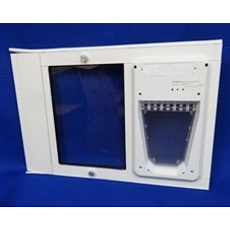 Security Boss Petsafe Electronic Sash Dual Pane Lockable Window Insert - SB-Petsafe-Elec-DP-Sash-0003777-Left Side