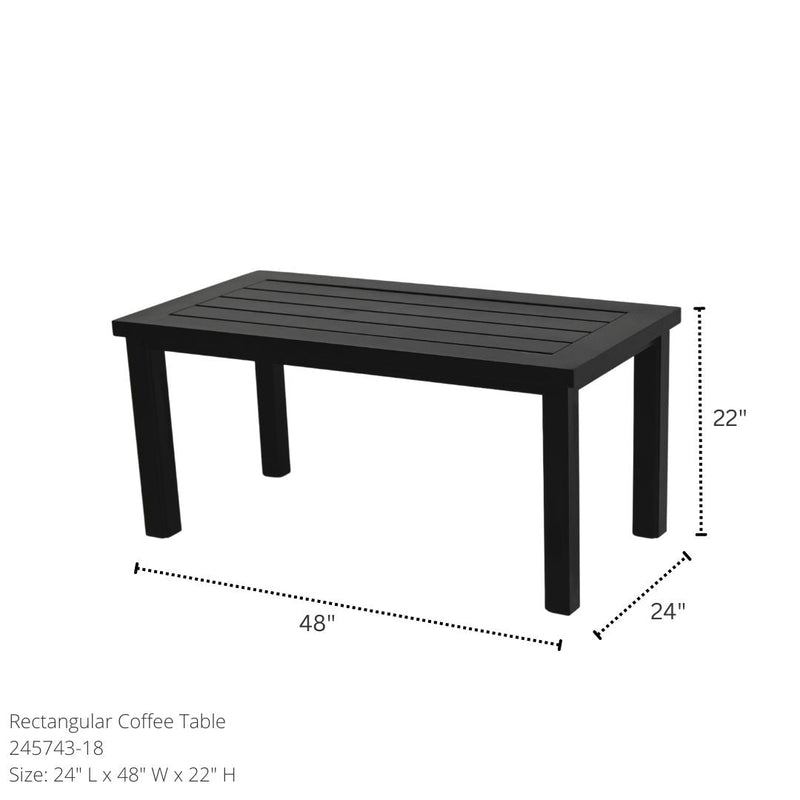 Hanamint Sherwood 24" X 48" Rectangle Coffee Table - 245743-18