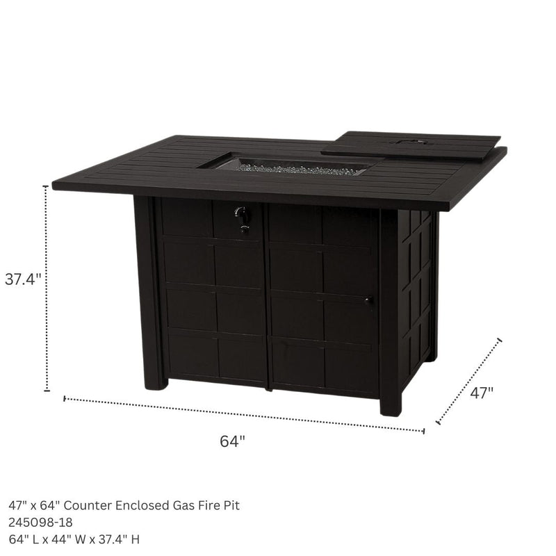 Hanamint Sherwood 47" X 64" Counter Fire Table - 245098-18