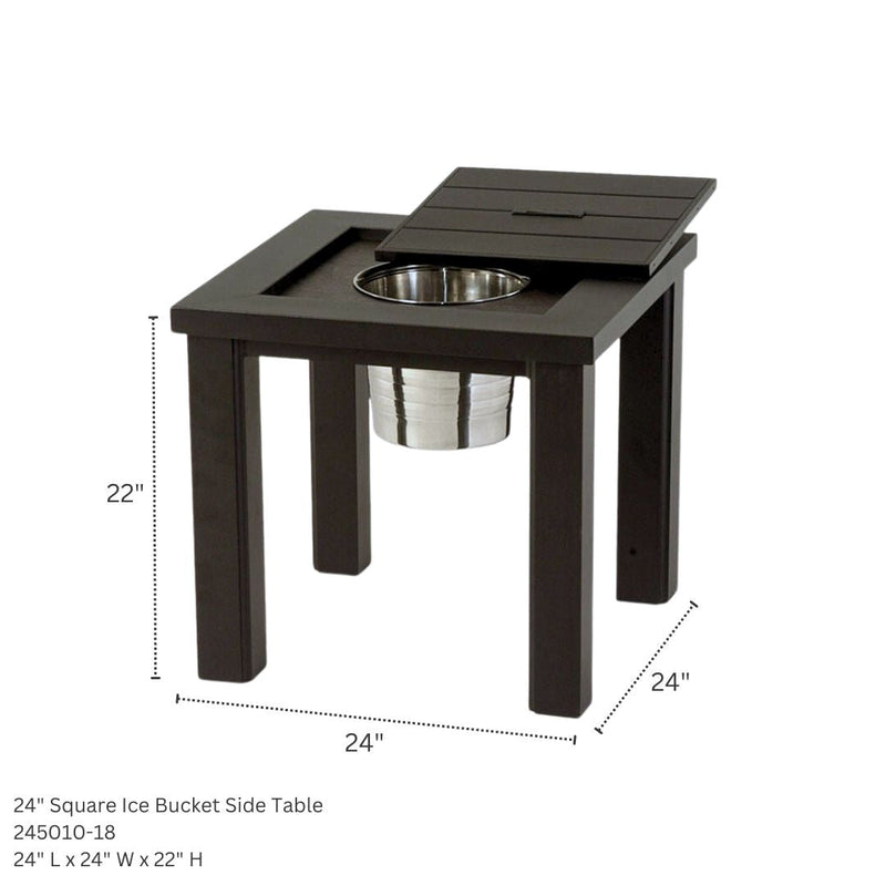 Hanamint Sherwood Ice Bucket Side Table - 245010-18