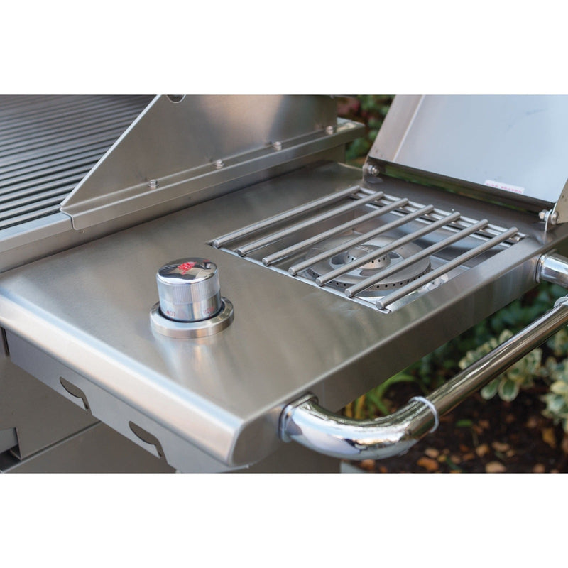 Bull Grills Single Side Burner, LP All Grill Carts - 60010