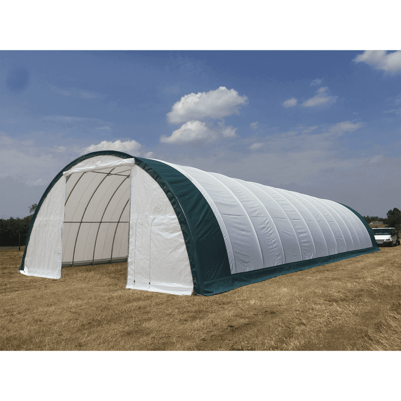 Gold Mountain Single Truss Arch Storage Shelter W30'xL85'xH15' SS000155SS000155