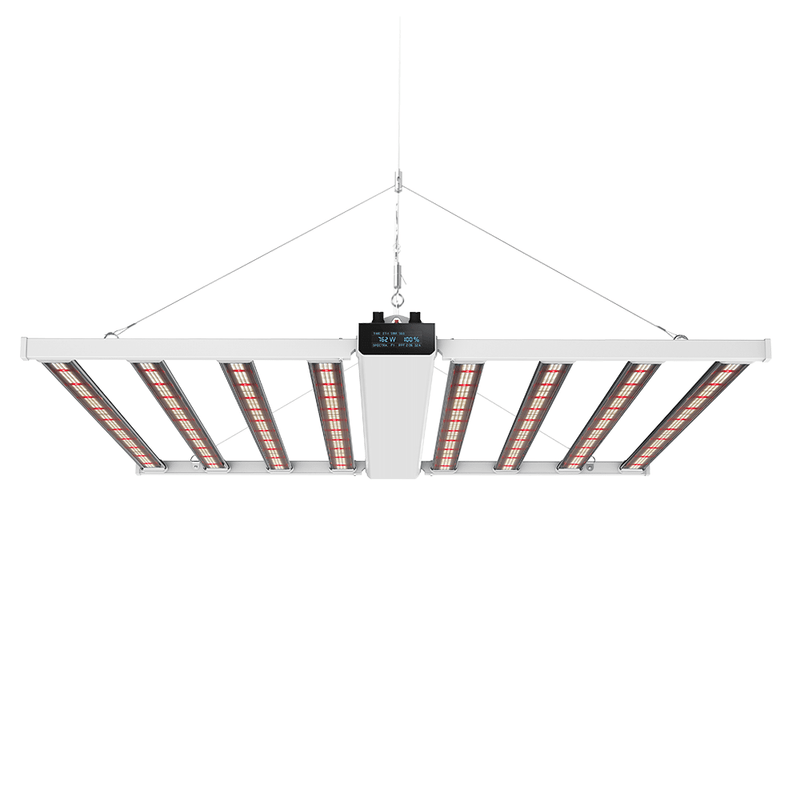 Medic Grow Smart-8 Full Spectrum LED Grow Light - 760w, High PPFD, Tunable Spectrum,Built-in Timer, Sunrise / Sunset, Onboard Dimming, AC 110-277V