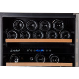 46 Bottle Premium Dual Zone Under Counter Wine Cooler - Backyard Provider