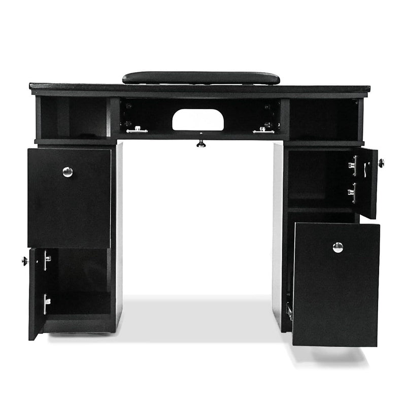 Sonoma Ii Manicure Table in Modern Black - JAT-NTBL-3110-KIT