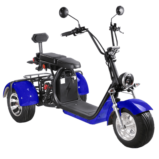 SoverSky T7.1 60V 2000W Fat Tire Electric Trike Scooter - SOV-T71-20AH-RED