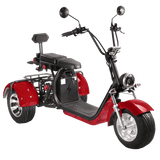 SoverSky T7.1 60V 2000W Fat Tire Electric Trike Scooter - SOV-T71-20AH-RED