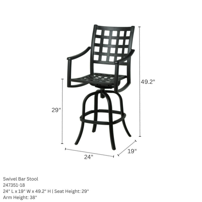 Hanamint Sherwood 36" Bar Set 3 Piece Set -16725