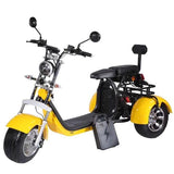 SoverSky T7.2 60V 2000W Fat Tire Electric Trike Scooter - SOV-T72-20AH-BLACK