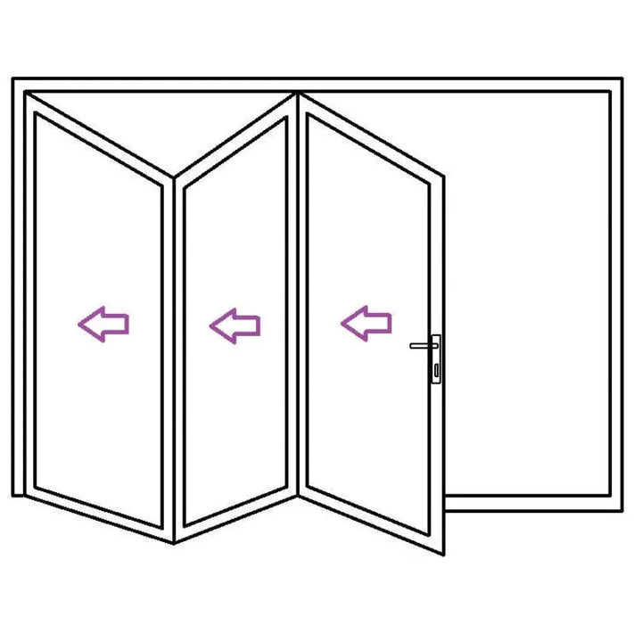 Teza 90 series 96" x 80" Bifold Door