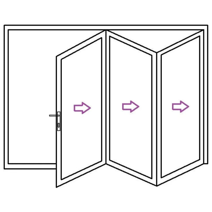 Teza 90 series 96" x 80" Bifold Door