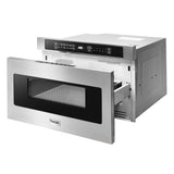 Thor Kitchen Appliance Package - 48 in. Gas Range, Range Hood, Refrigerator with Water and Ice Dispenser, Dishwasher, Wine Cooler, Microwave, AP-LRG4807U-14