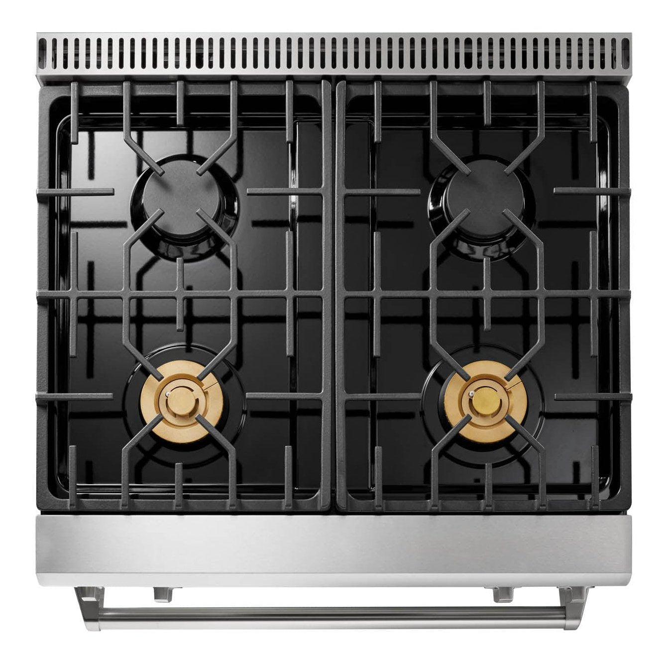 Thor Kitchen Appliance Package - 30 In. Gas Range, Range Hood, Refrigerator with Water and Ice Dispenser, Dishwasher, AP-TRG3001-C-7