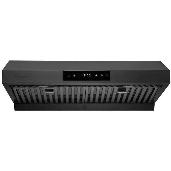 Hauslane 30-Inch Under Cabinet Touch Control Range Hood with Stainless Steel Filters in Black Stainless Steel - UC-PS18BSS-30