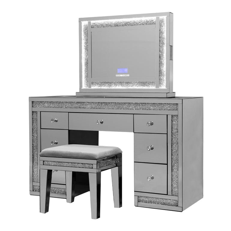 Amber Mirrored Vanity Set + Free Stool - DCL-MT007-CT8065-BH