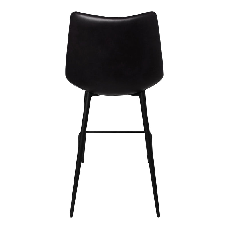 Moe's Home Collection Set of Two Alibi Counter Stool Matte Black UU-1002-02