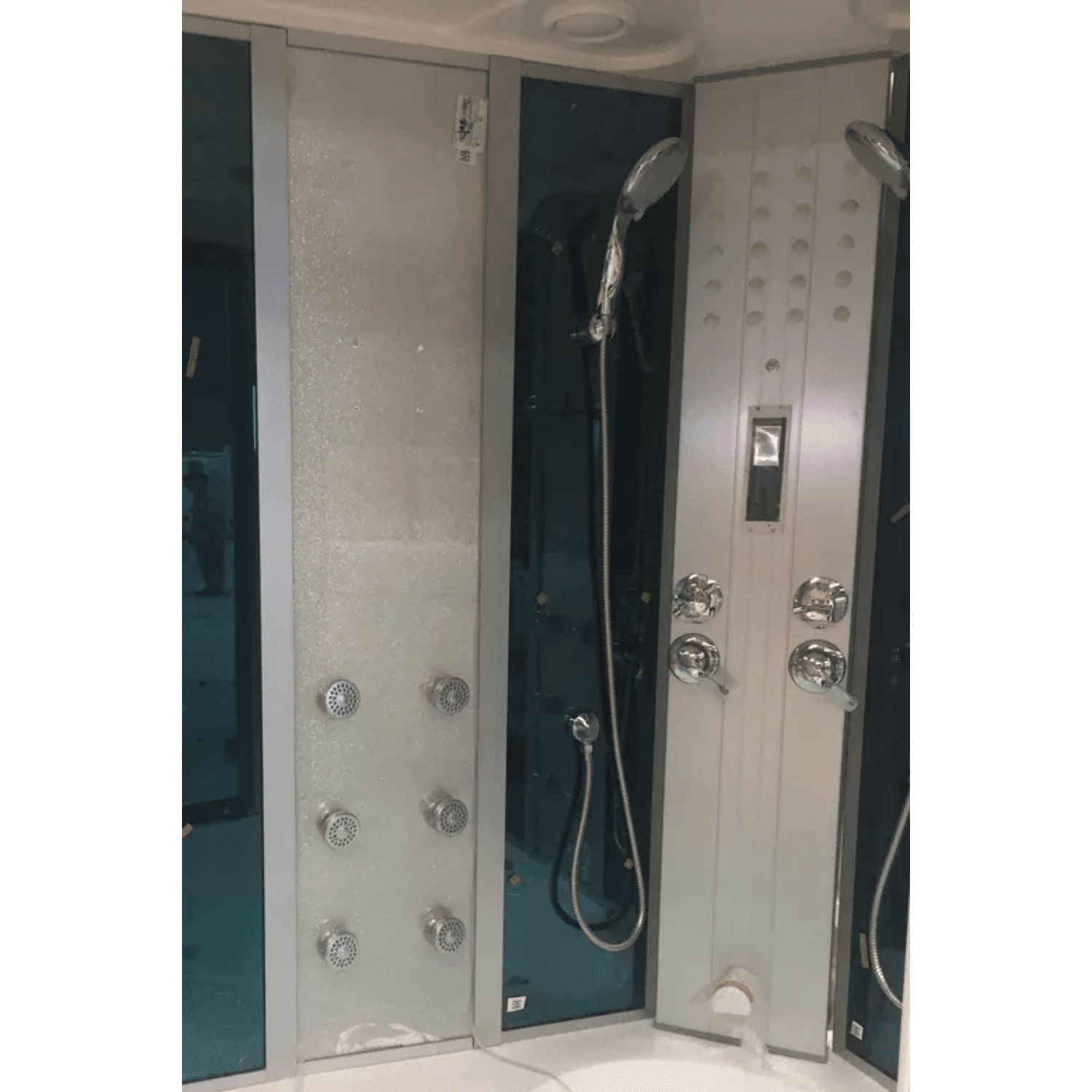 Mesa Steam Shower Tub Combo Blue Glass - 701A