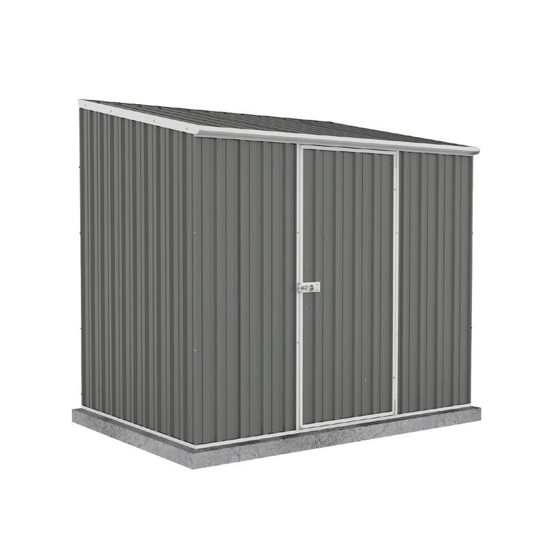 Absco | 7.5x5x7 ft Single Door Space Saver Metal Garden Shed Woodland Gray - AB1108