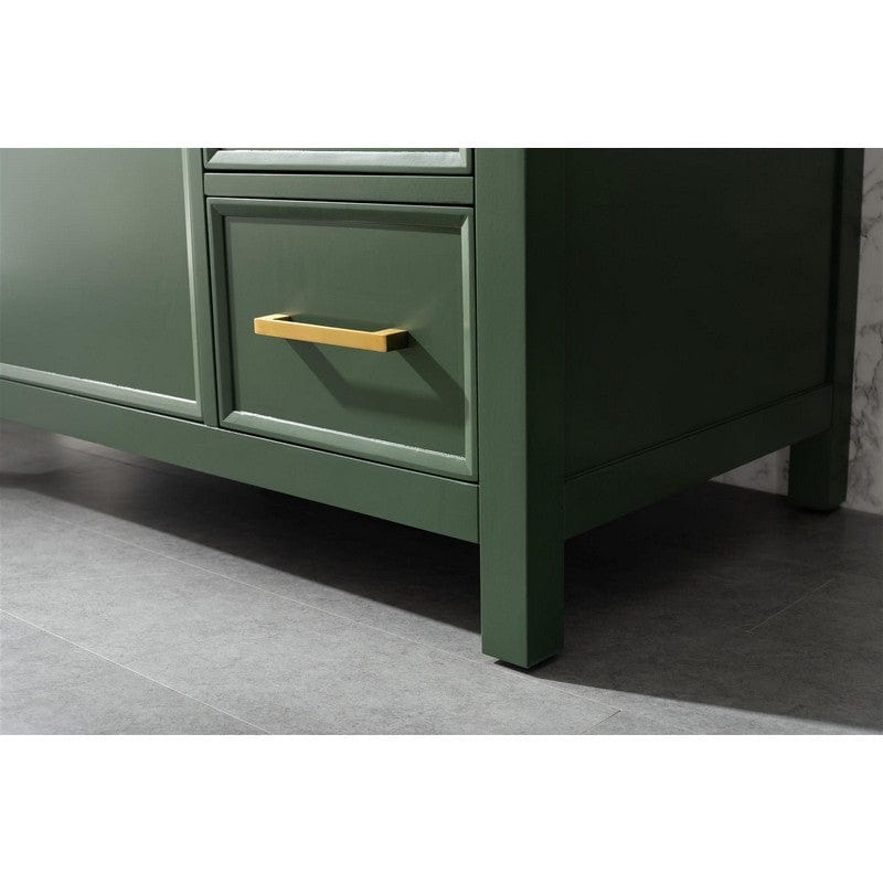 Legion Furniture WLF2136-VG 36 Inch Vogue Green Finish Sink Vanity Cabinet with Carrara White Top - Backyard Provider