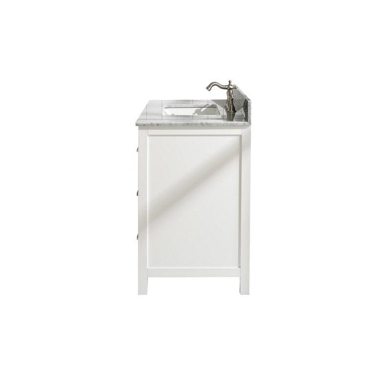 Legion Furniture WLF2136-W 36 Inch White Finish Sink Vanity Cabinet with Carrara White Top - Backyard Provider