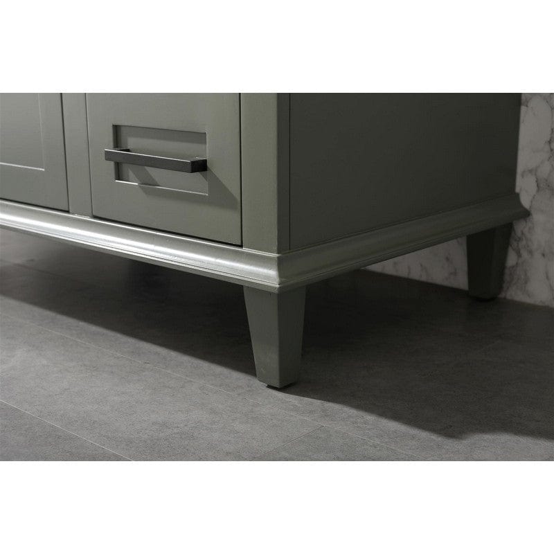 Legion Furniture WLF2236-PG 36 Inch Pewter Green Finish Sink Vanity Cabinet with Blue Lime Stone Top - Backyard Provider