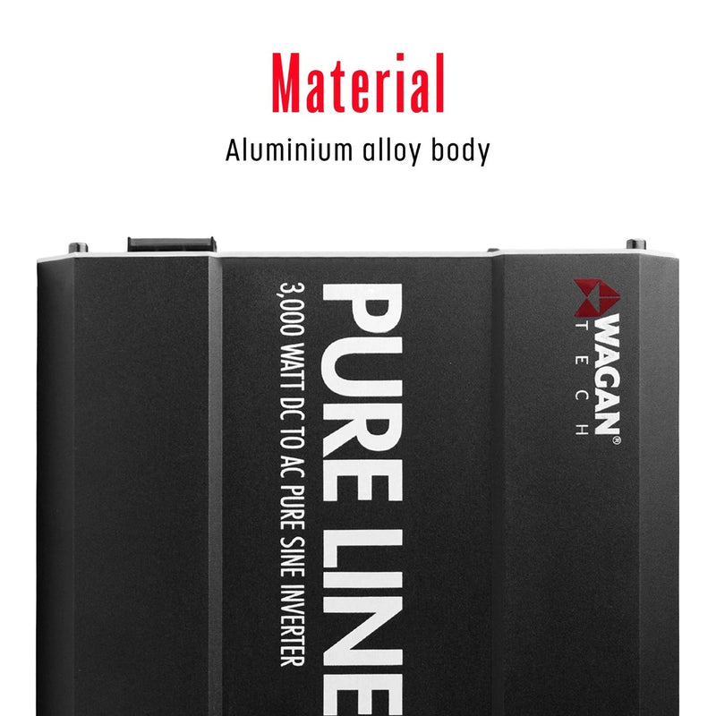 Wagan Tech Pure Line 3000w Pure Sine Inverter Etl | 12v - EL3810