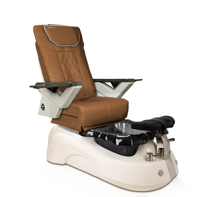 Mayakoba Lotus II Shiatsulogic FX Pedicure Chair - AYC-SPA-LOTUS-2-FX9653-839WHTBLK-53BLK