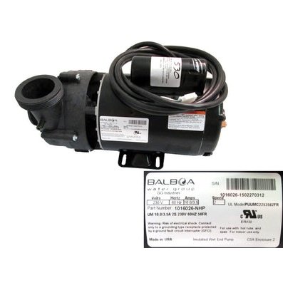 MASTER SPAS Pump, 10a 1sp 230v 56fr - X320529