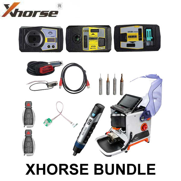 Xhorse - Complete Cut & Programming Bundle - Condor Mini Plus - VVDI2 - VVDIMB - VVDIPROG - MiniPROG - SOIC8 Adapter - 1 Year Unlimited MB Tokens - 2 Keys - XHS-CNDRPROG