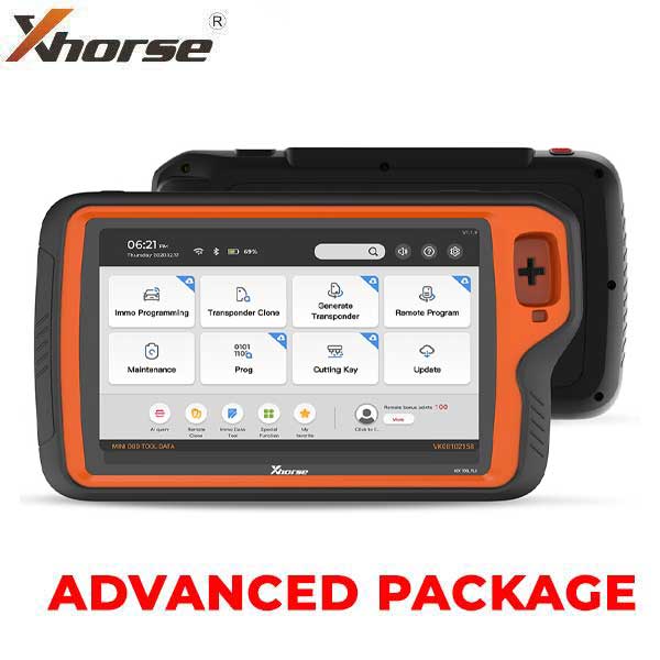 Xhorse - VVDI Key Tool PLUS Tablet - ADVANCED PACKAGE + Toyota / Lexus XD8ASKGL Smart Key Adapter & Bypass Cables + 10 x XSTO01EN XM38 Universal Smart Keys - XHS-TOYBUNDLE