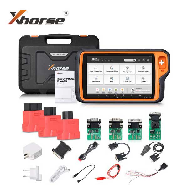 Xhorse - Complete Cut & Programming Bundle - Dolphin II XP-005L High Sec Portable Key Cutting Machine & VVDI Key Tool PLUS Tablet Bundle - XHS-DLPN2KTP