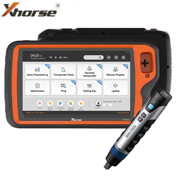 Xhorse - VVDI Key Tool PLUS Tablet All In One Key Tool - ADVANCED PACKAGE and Mini PROG Pen EEPROM Programmer Bundle - XHS-KT-PROG